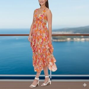 Calvin Klein Multicolor Floral Midi Dress